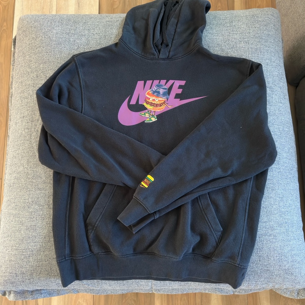 Nike Black Hoodie with Graphic Design